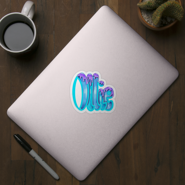 Ollie blue and purple first name nickname for Oliver Olivia Olivier Olive Oleg,Olga,Olympia, Ollie by Artonmytee